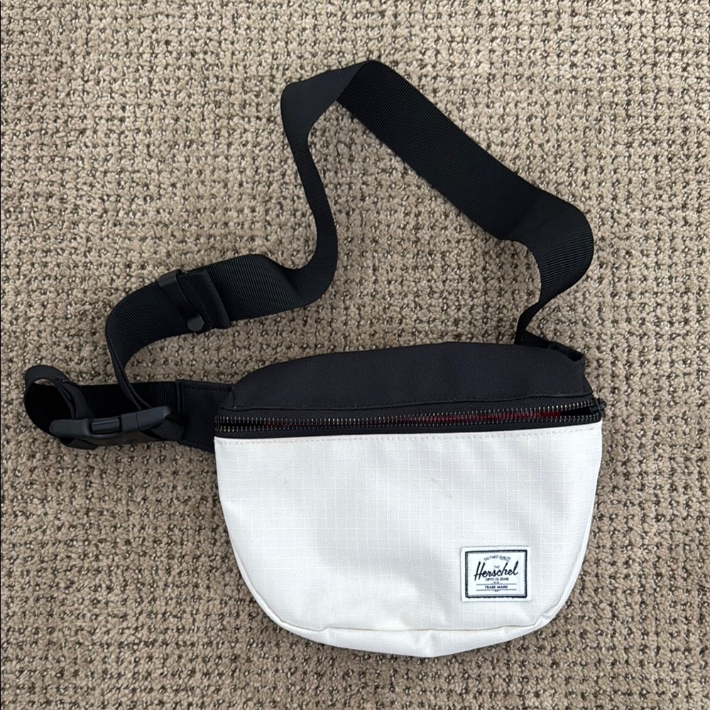 Herschel Supply Company Black and White Belt Bag Minimalist Design